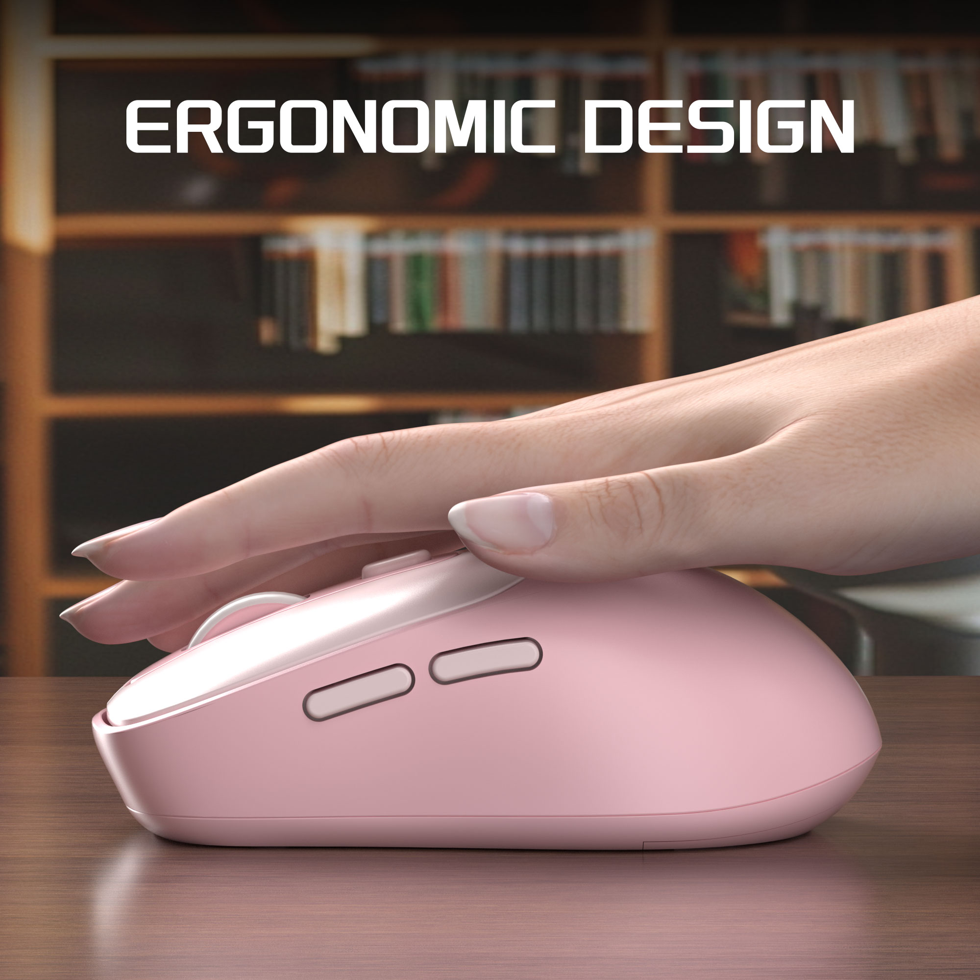 Bezprzewodowa mysz MageGee 2.4 – Pc Gaming Pink recenzja i cena